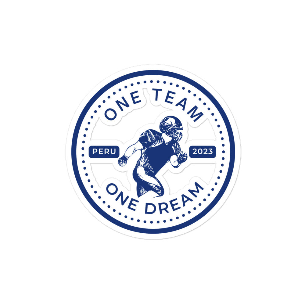 One Team, One Dream Sticker